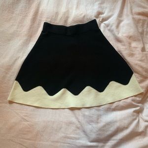Zara Black&White Women’s Skater Mini Skirt XS